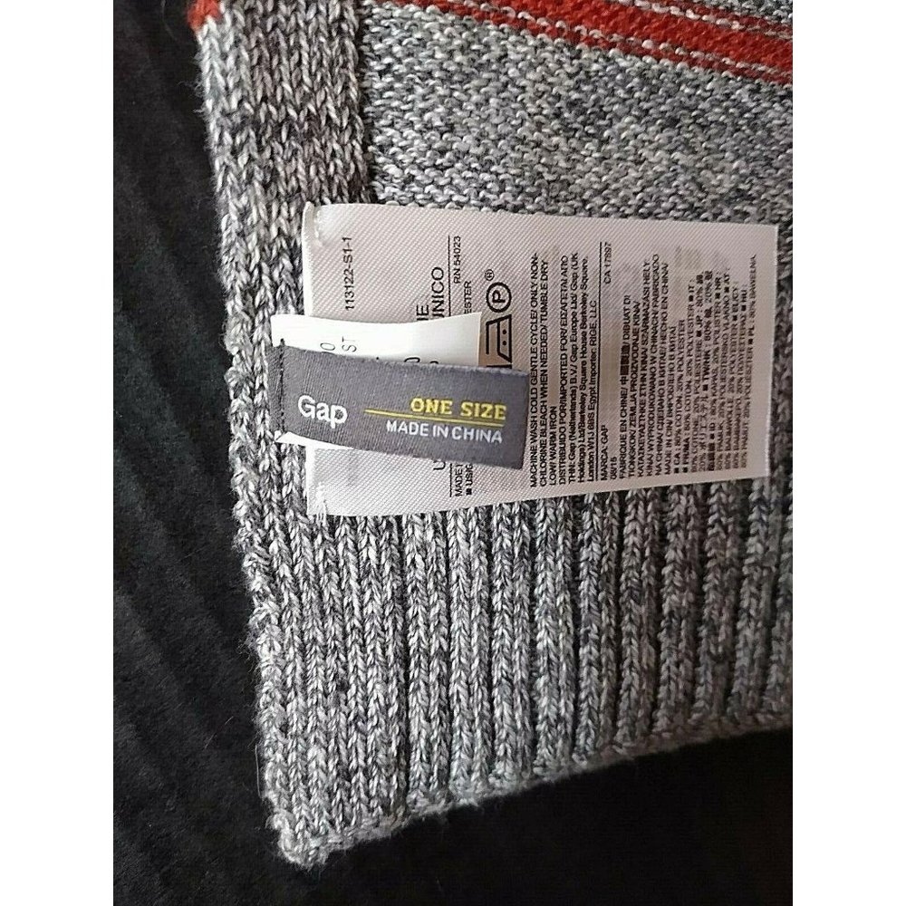 Gap Scarf Unisex 70" Oblong Women's Men's Striped - Picture 3 of 4